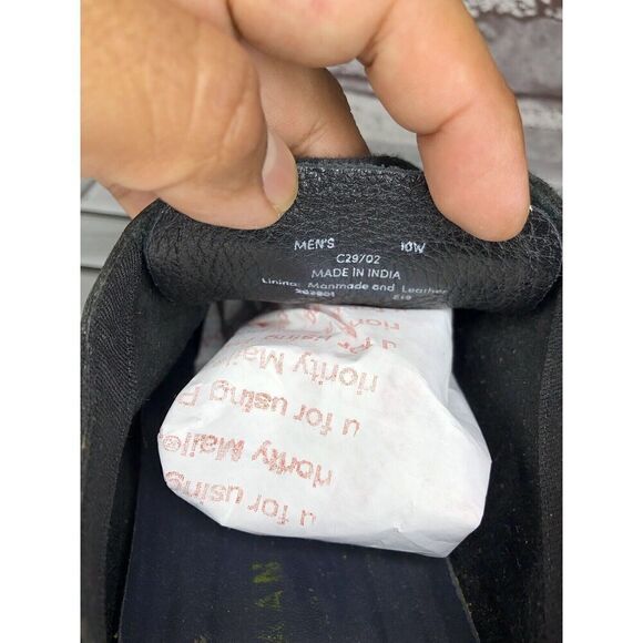 Cole Haan Grand Os. Black Leather Nubuck Casual Oxfords Shoes Men Sz 10W US/44EU - Picture 13 of 16